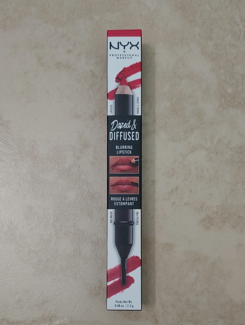 NYX Dazed & Diffused Blurring Lipstick Pen Red 